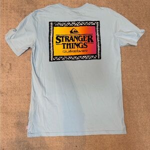 Quiksilver Light Blue Stranger Things Graphic Tee